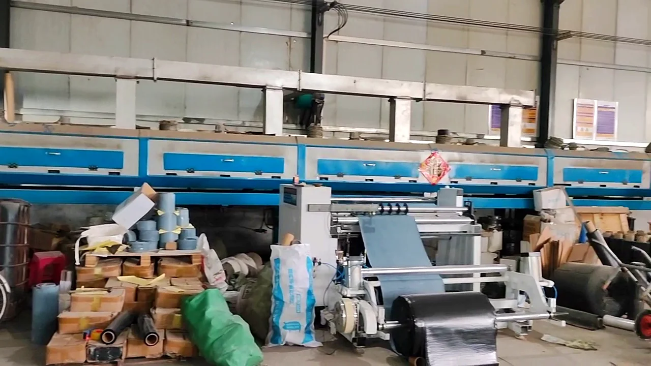 Real anti-corrosion tape factory production line prepared for buyer review